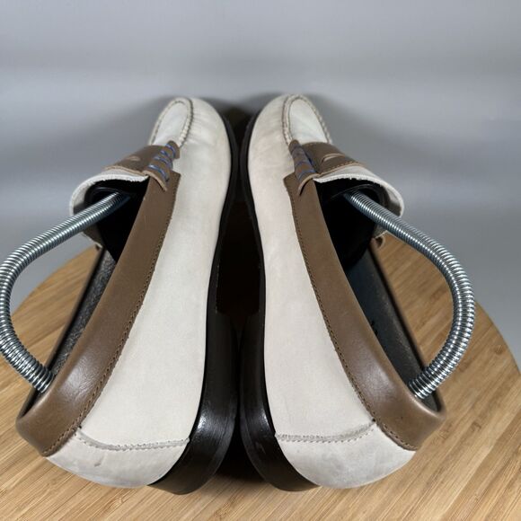 GH Bass Weejuns Ivory Leather Penny Loafers Women's Size 9.5  Preppy - Picture 5 of 8